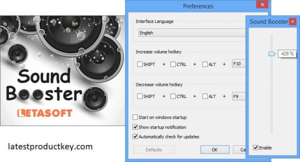 Letasoft Sound Booster 1.11 Crack with Product Key 2020